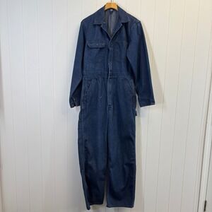 Vintage Big Mac JCPenney Mens Streetwear Workwear Denim Jumpsuit Size 38L Rugged